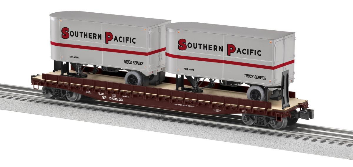 Lionel Train 2426740 O SP 50 TOFC Flatcar w/2 20 Trailers