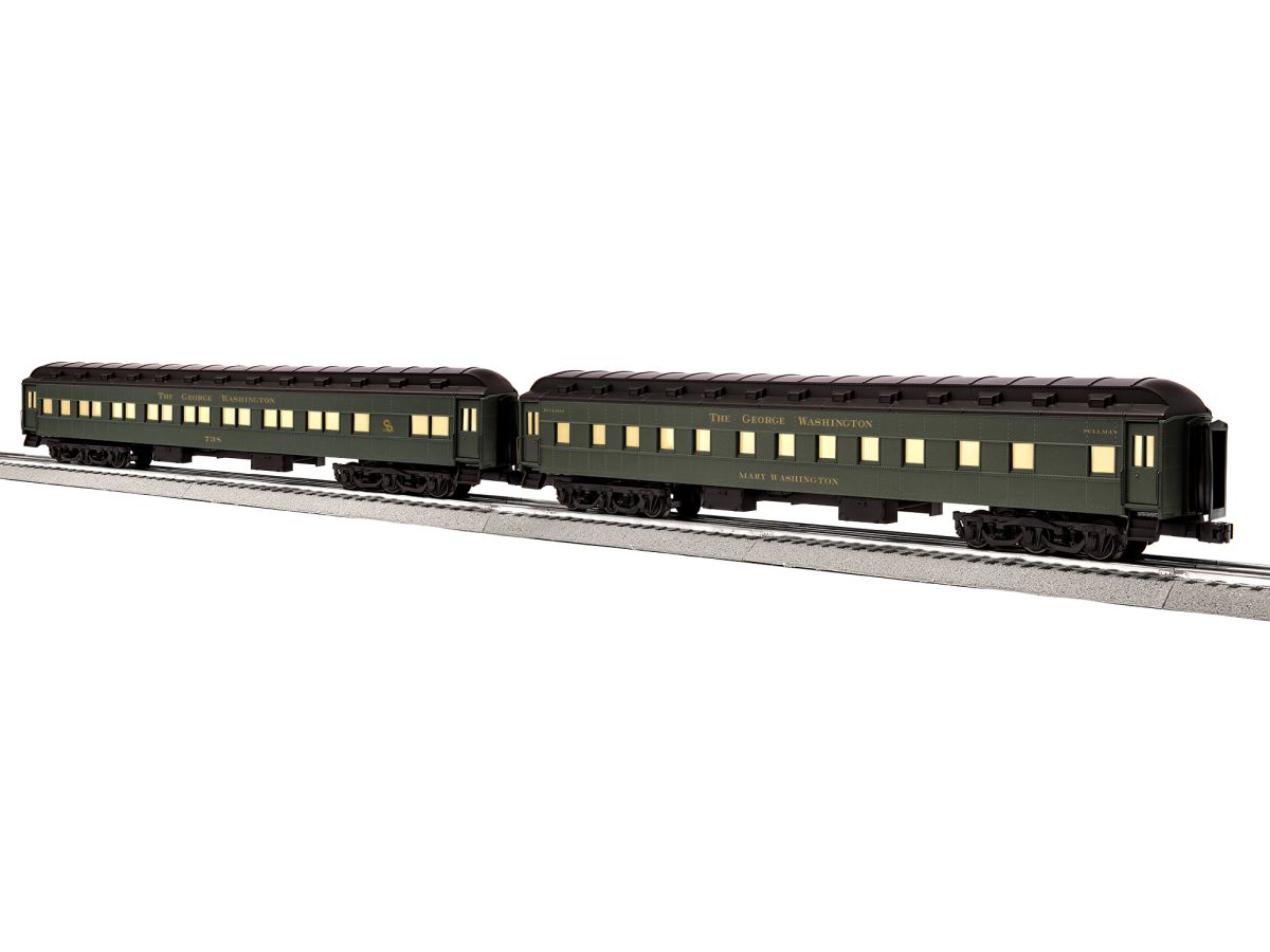 Lionel Train 2427020 O George Washington 18  Passenger Car 2-Pack B