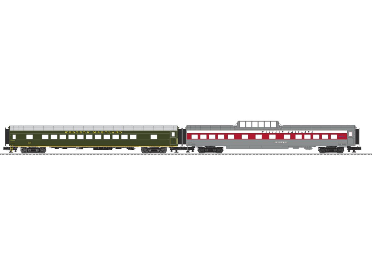 Lionel Train 2427060 O WM Scenic 21  Passenger Car 2-Pack B