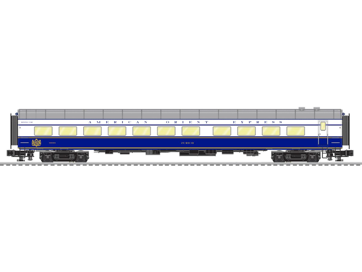 Lionel Train 2427210 O American Orient Express Zurich StationSounds Diner