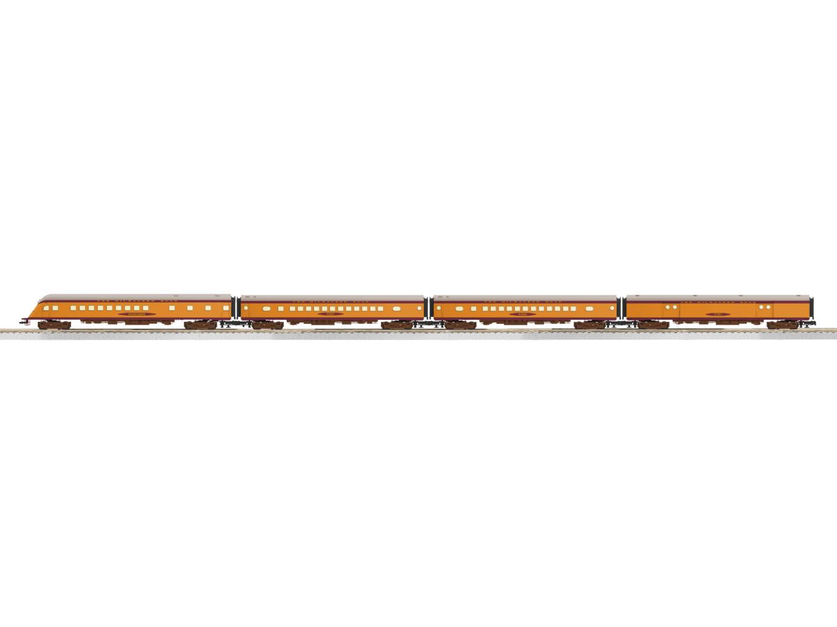 Lionel Train 2427370 O Milw.Rd. Hiawatha 18  Aluminum 4 Pack