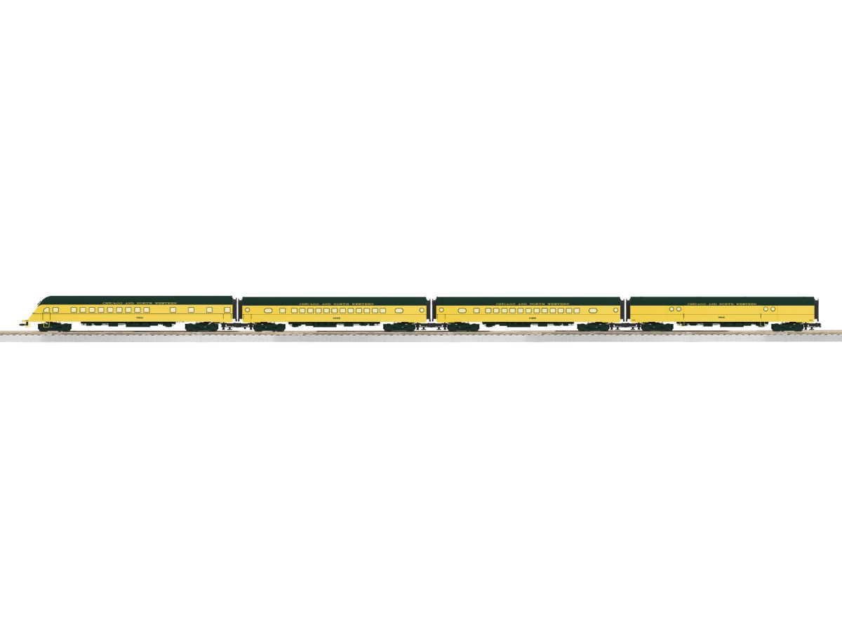 Lionel Train 2427460 O CNW 18  Aluminum 4 Pack