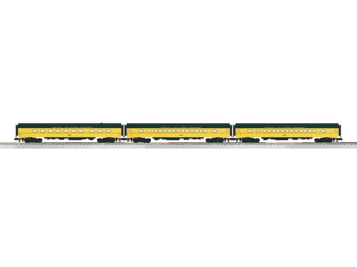 Lionel Train 2427470 O CNW 18  Aluminum 3 Pack