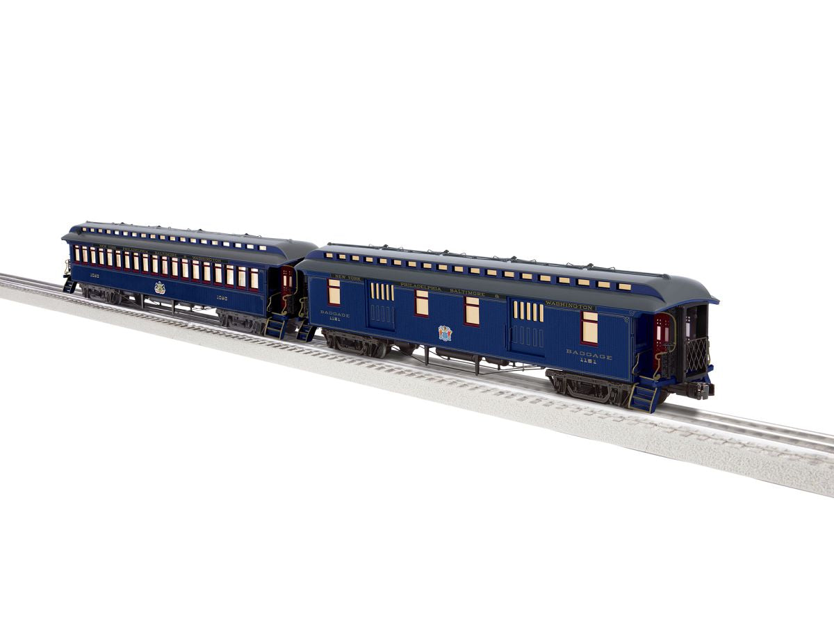 Lionel Train 2427550 O Royal Blue Wood Passenger 2 Pack A