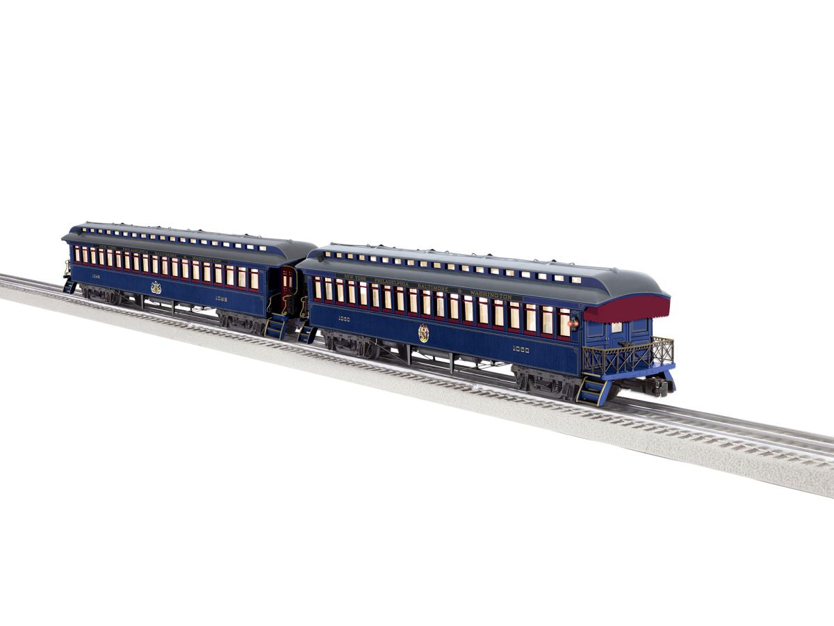 Lionel Train 2427570 O Royal Blue Wood Passenger 2 Pack C