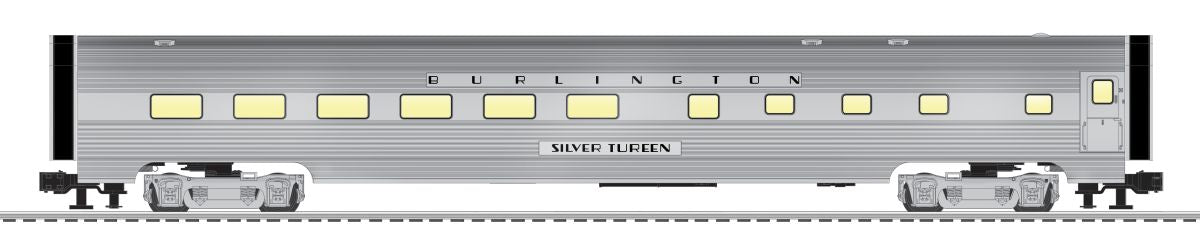 Lionel Train 2427700 O Burlington 21  StationSounds Diner