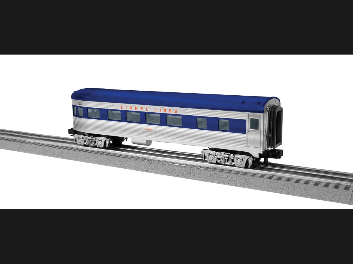 Lionel Train 2427750 O RTR Lionel Lines Streamlined Observation Coach Cowen