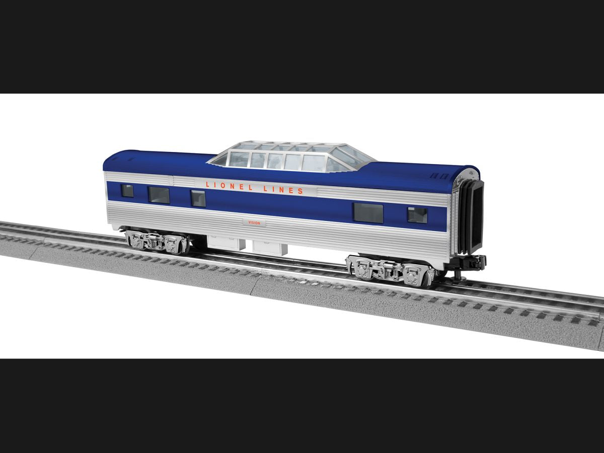 Lionel Train 2427770 O RTR Lionel Lines Streamlined Vista Dome Coach Vision