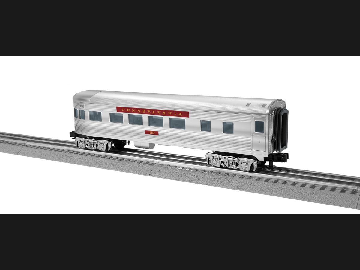 Lionel Train 2427800 O RTR PRR Streamlined Observation Coach #1126