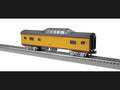 Lionel Train 2427870 O RTR UP Streamlined Vista Dome Coach Star Dust