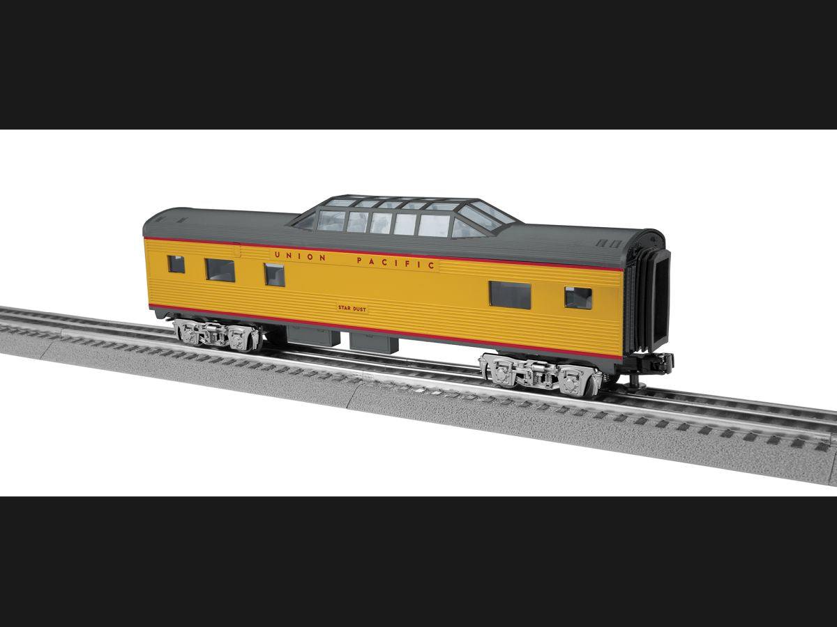 Lionel Train 2427870 O RTR UP Streamlined Vista Dome Coach Star Dust