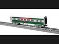 Lionel Train 2427880 O RTR Christmas Streamlined Passenger Coach #12023