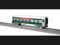 Lionel Train 2427900 O RTR Christmas Streamlined Observation Coach #12025