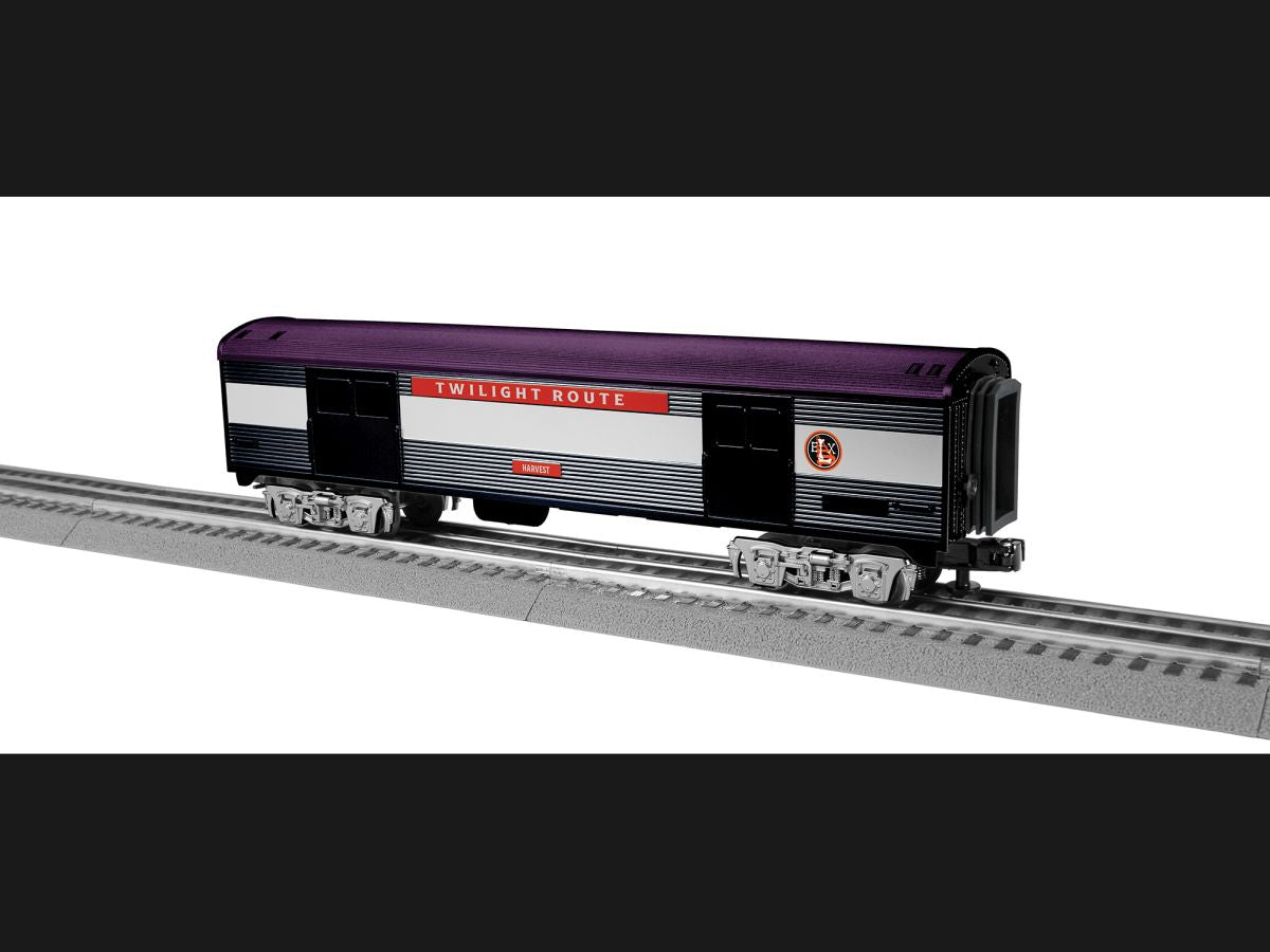 Lionel Train 2427960 O RTR Halloween Streamlined Baggage Coach Harvest