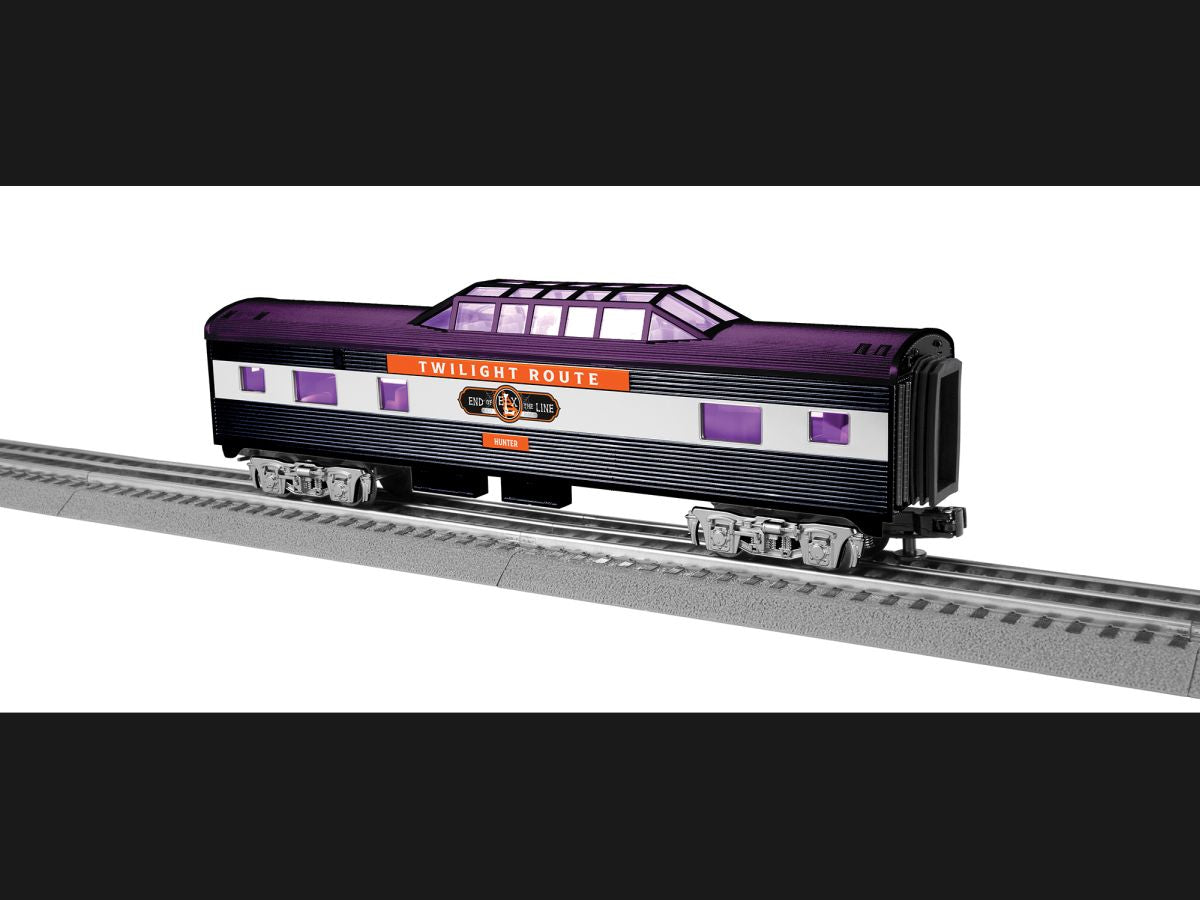 Lionel Train 2427970 O RTR Halloween Streamlined Vista Doom Coach (Hunter)