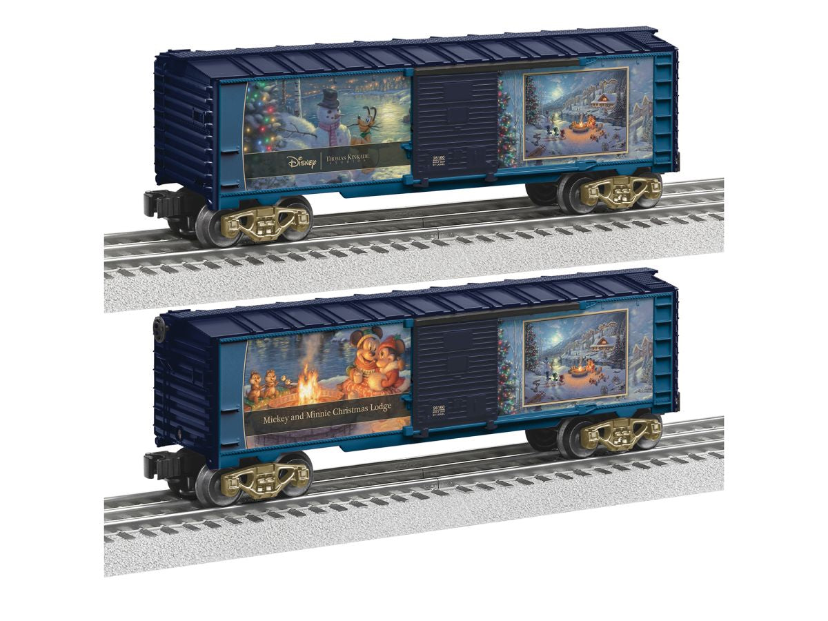 Lionel Train 2428160 O RTR Thomas Kinkade Studios Disney Mickey and Minnie Chri