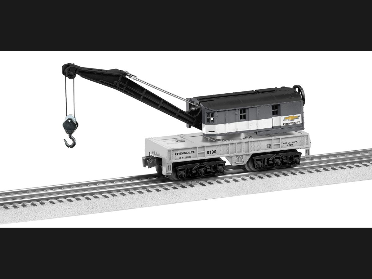 Lionel Train 2428190 O RTR Chevy Crane Car