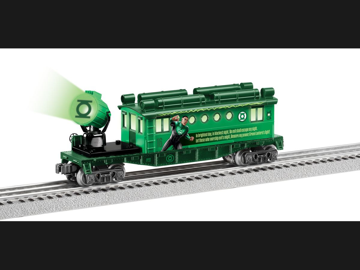 Lionel Train 2428300 O RTR Green Lantern Searchlight Caboose