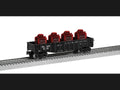 Lionel Train 2428330 O RTR Lackawanna Gondola with Canister Load #8330