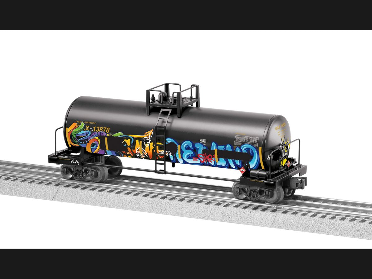 Lionel Train 2428380 O RTR UTLX Graffiti Unibody Tankcar