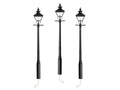 Lionel Train 2429190 O RTR Decorative Street Light 3-Pack Black
