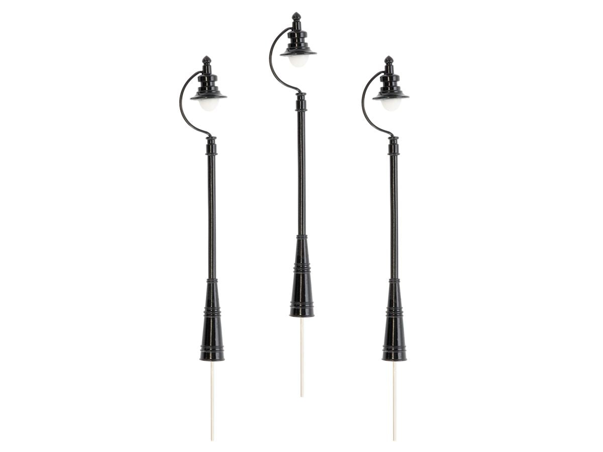 Lionel Train 2429210 O RTR Station Lights 3-Pack Black