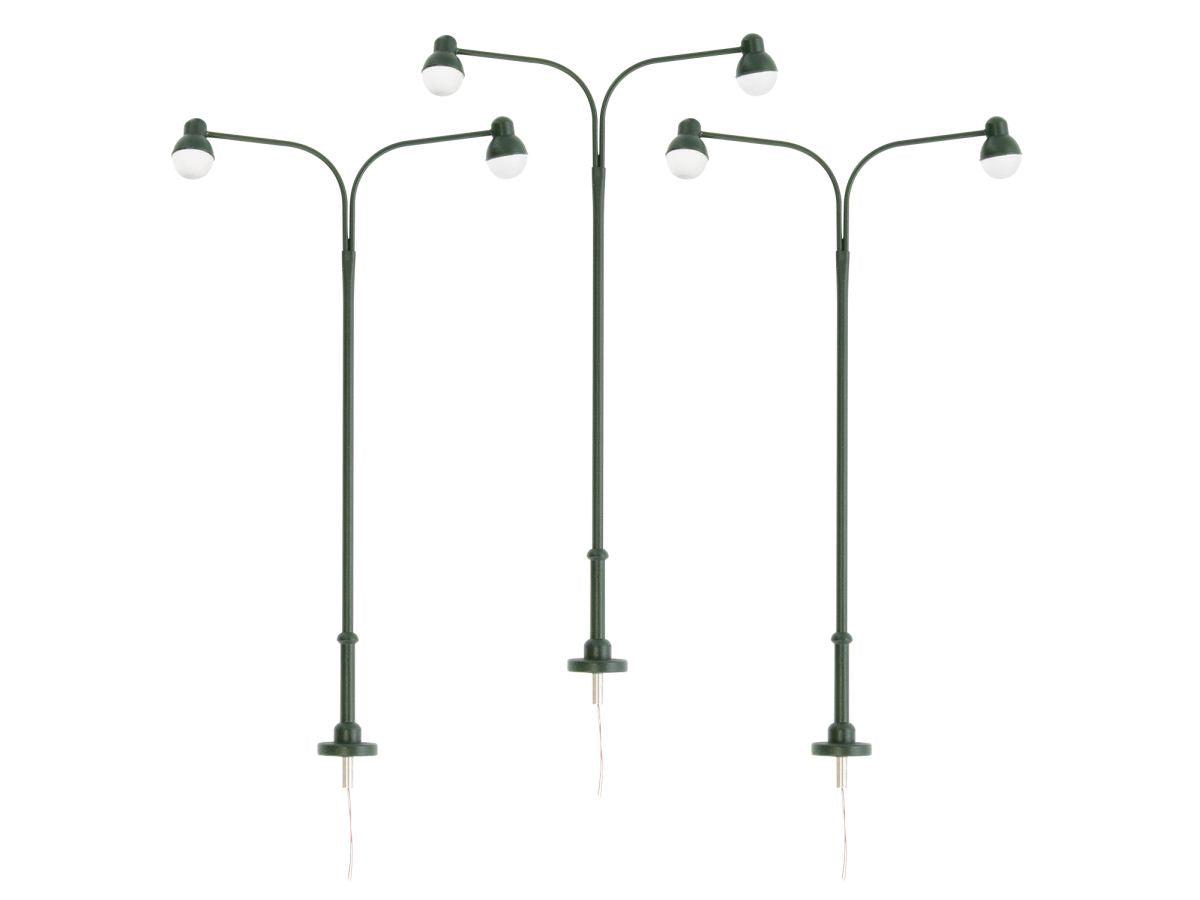 Lionel Train 2429220 O RTR Double Arm Globe Light 3-Pack