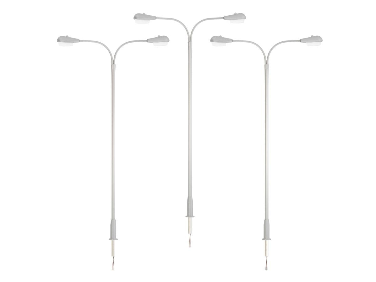 Lionel Train 2429230 O RTR Double Arm Highway Light 3-Pack