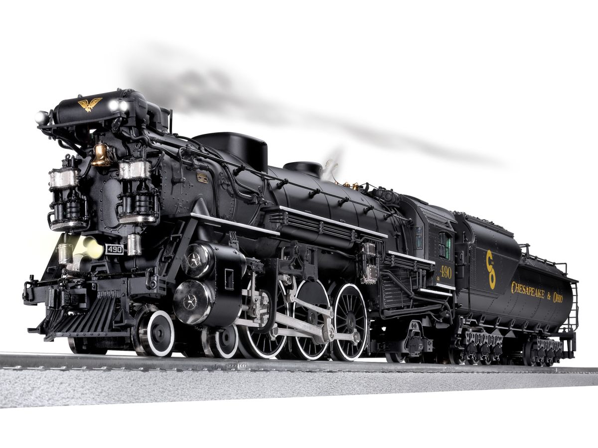 Lionel Train 2431100 O BTO F-19 Pacific C&O #490 Sportsman w/ C&O tender Steam