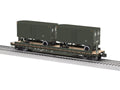 Lionel Train 2526350 O US Army TOFC w/2 trailers #39500