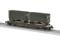 Lionel Train 2526360 O US Army TOFC w/2 trailers #39514