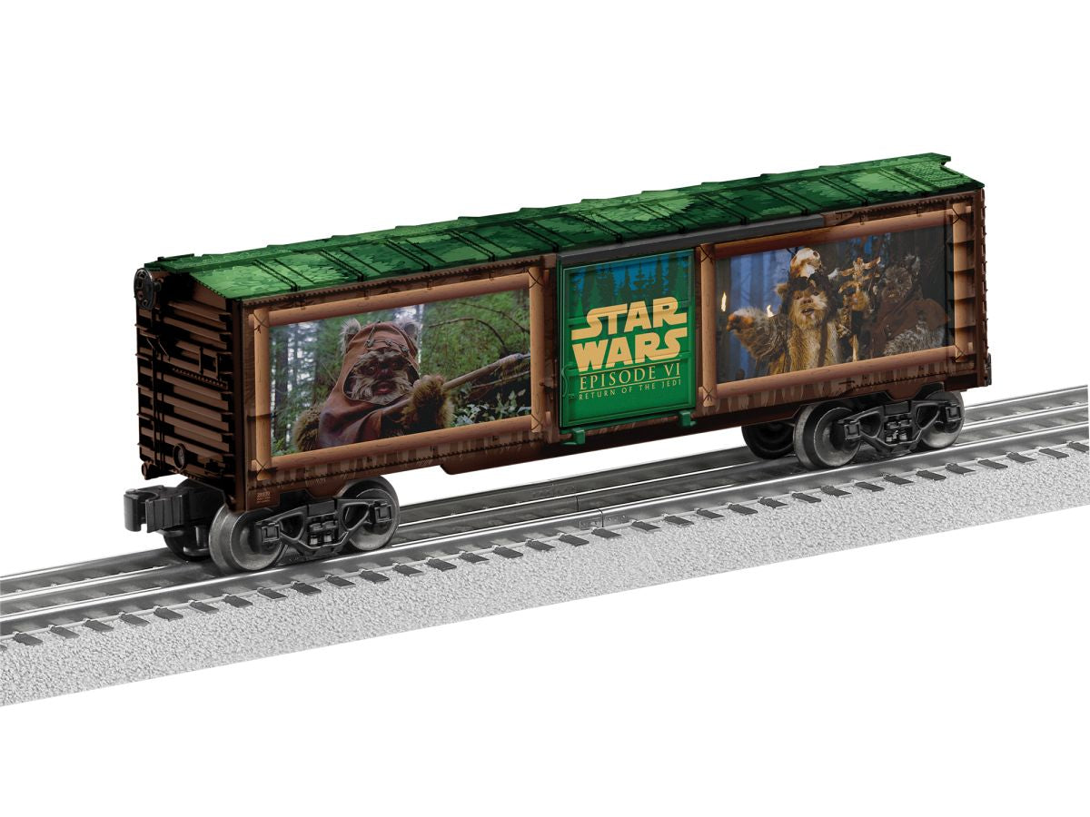 Lionel Train 2528930 O RTR STAR WARS Return of the Jedi Ewoks Boxcar