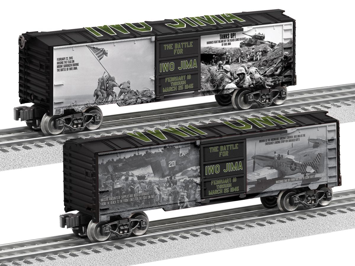 Lionel Train 2538420 O RTR Iwo Jima 80th Anniversary MUSA Boxcar