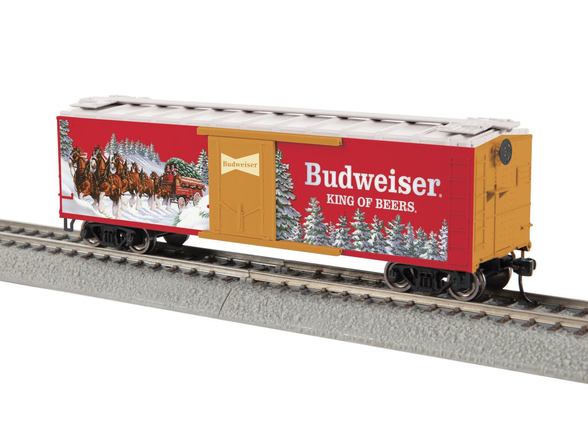Lionel Train 2554520 HO RTR Anheuser Busch Clydesdale Holiday Reefer