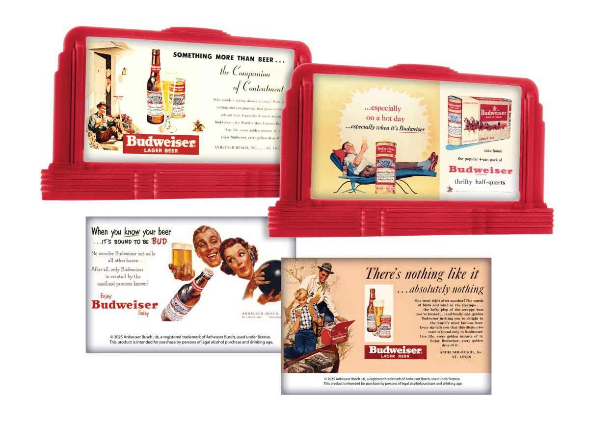 Lionel Train 2557040 HO RTR Anheuser Busch Budweiser Billboard 2 Pack