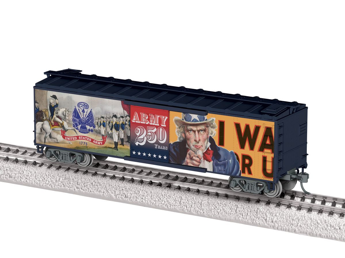 Lionel LNL2564030 HO RTR US Army 250th Anniversary HO MUSA Boxcar