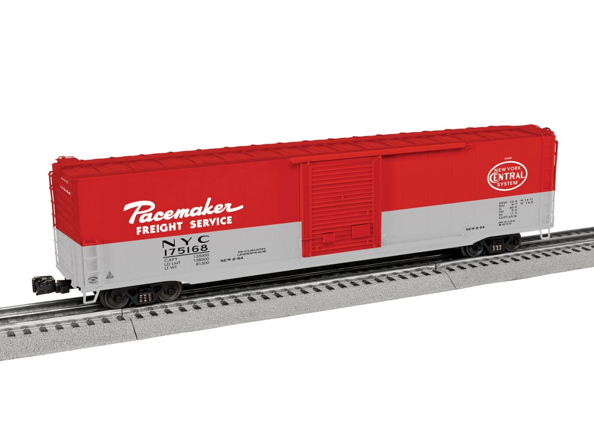 Lionel Train 2626102 O NYC Pacemaker 60 Single Dor Boxcar #175168 (not shown)