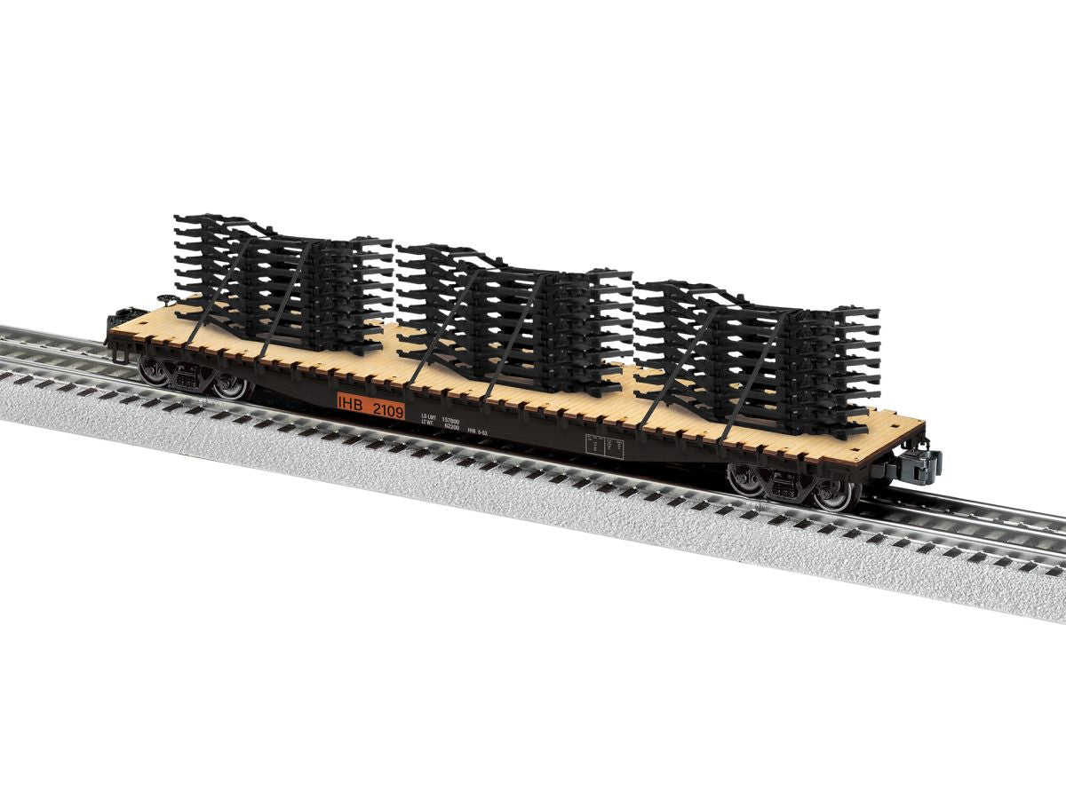 Lionel Train 2626130 O IHB PS-4 Flatcar w/Auto Frame Load #2109