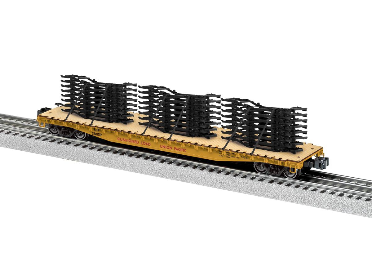 Lionel Train 2626150 O UP PS-4 Flatcar w/Auto Frame Load #58059