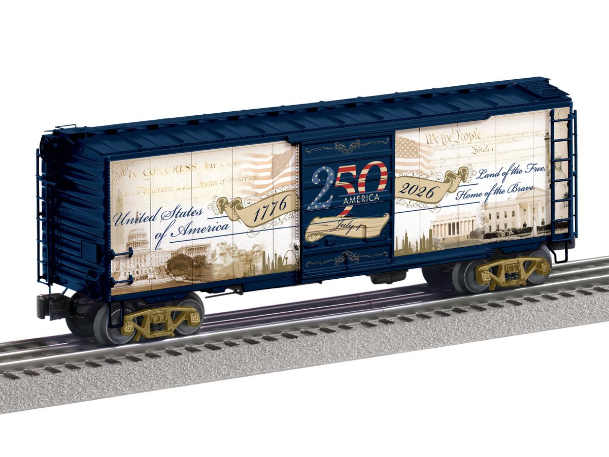 Lionel 2626260 O America 250th O Scale PS-1 Boxcar  NEW - call for discount pricing!
