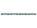 Lionel Train 2627160 O Texas & Pacific Aluminum 18in Passenger 4 Pack
