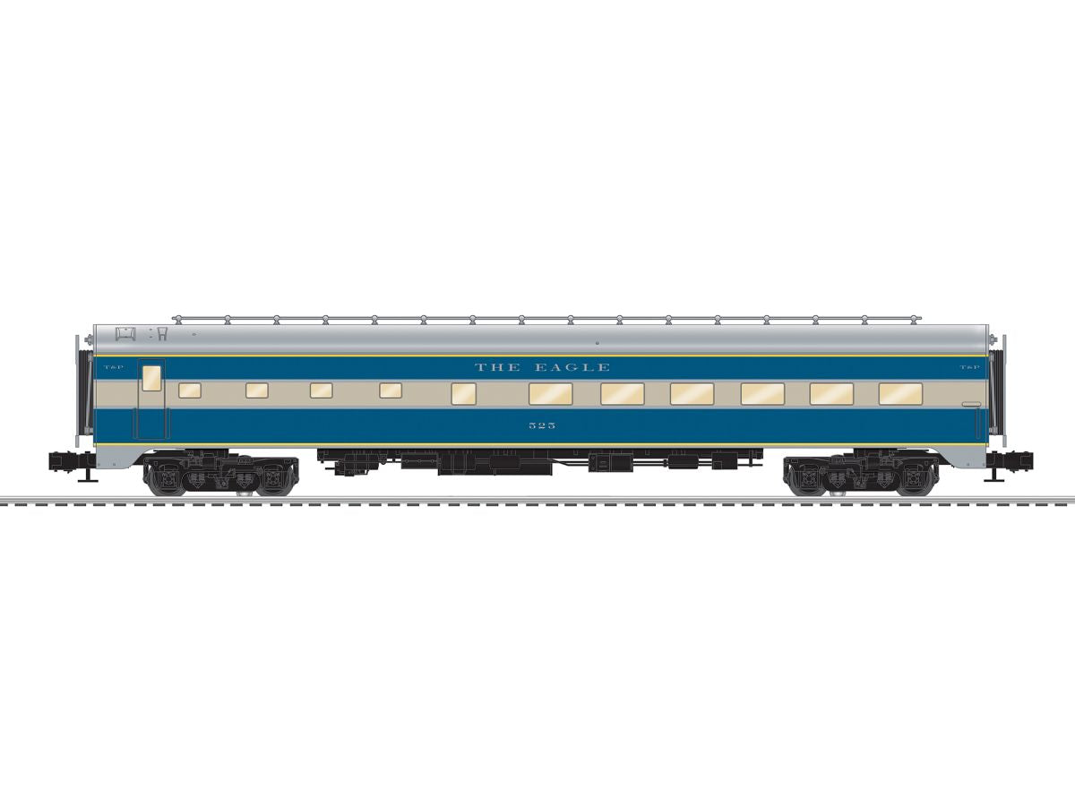 Lionel Train 2627180 O Texas & Pacific Aluminum 18in StationSounds Diner