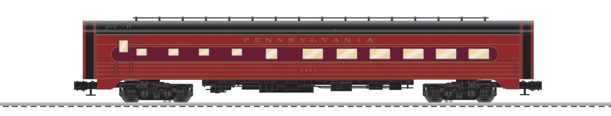 Lionel Train 2627220 O PRR 1941 Liberty Limited Aluminum 18in StationSounds Diner
