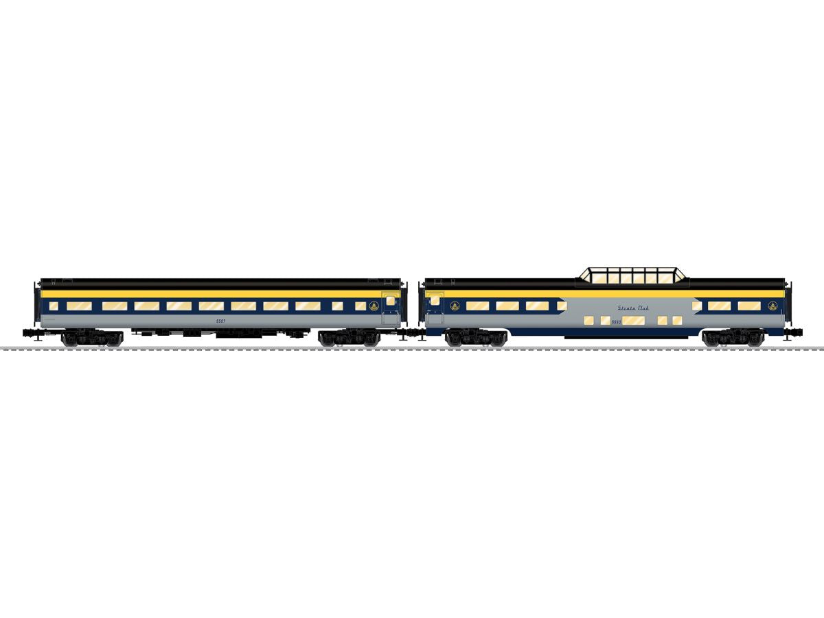 Lionel Train 2627300 O B&O Aluminum 18in Passenger 2 Pack