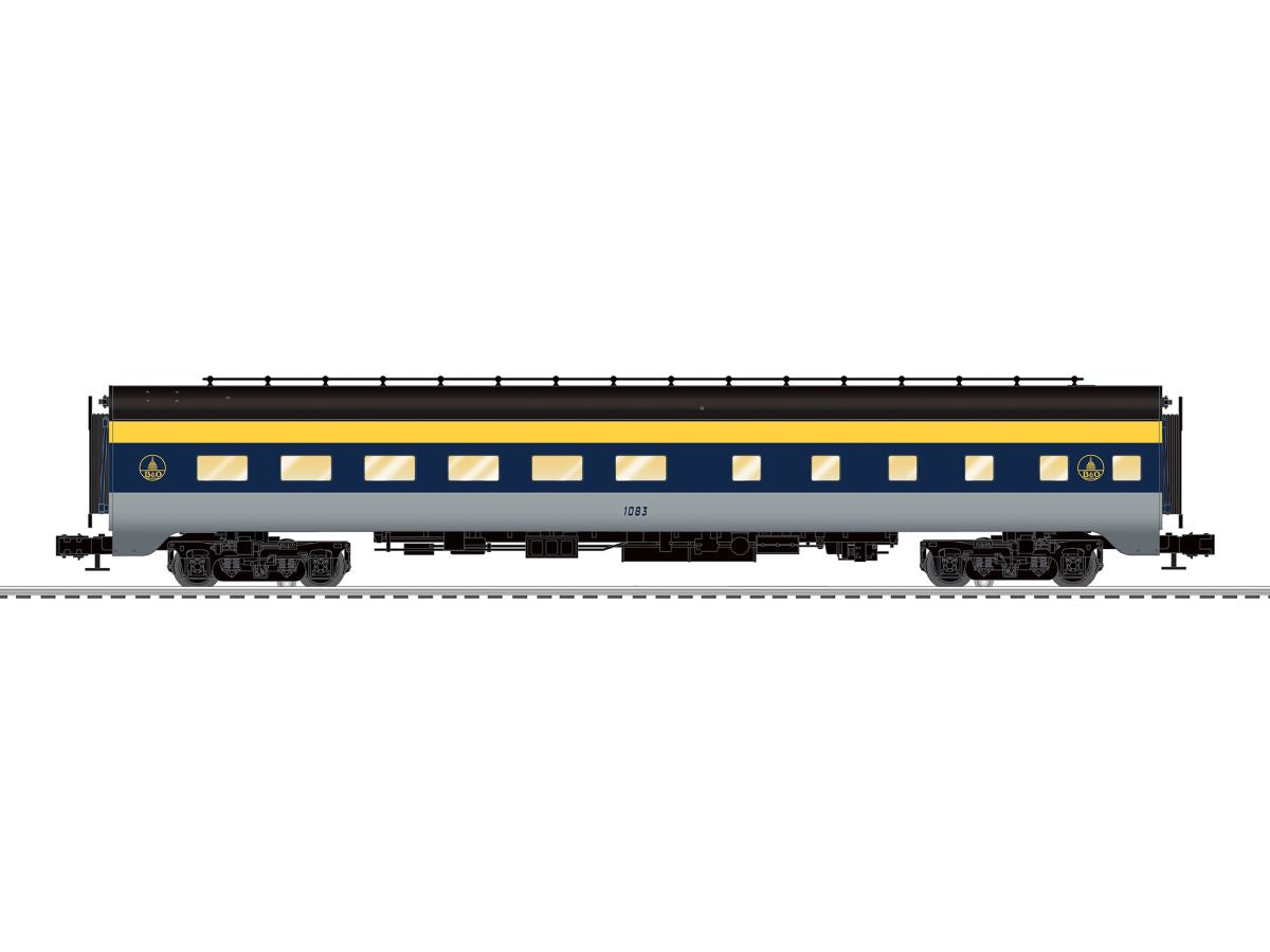 Lionel Train 2627310 O B&O Aluminum 18in StationSounds Diner