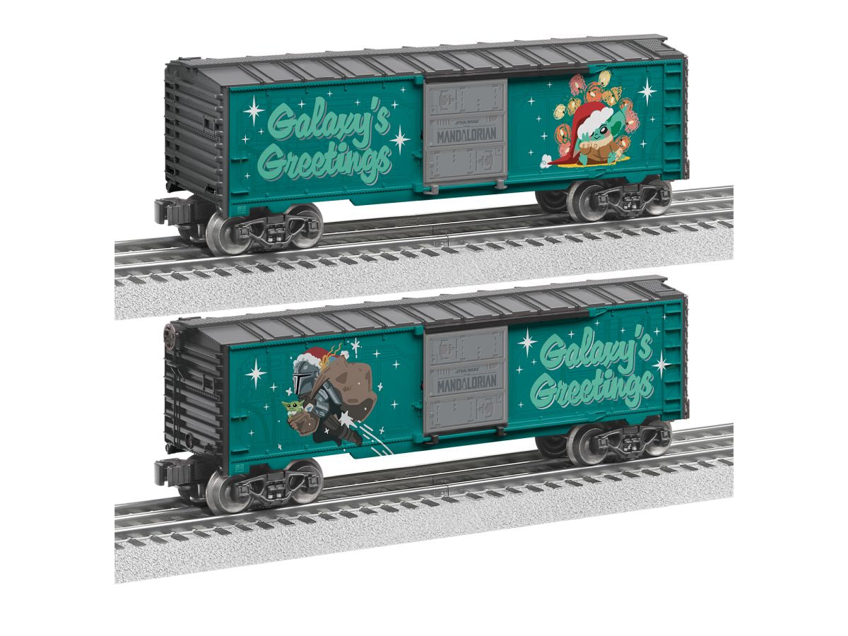 Lionel 2628170 O RTR STAR WARS THE MANDALORIAN Christmas Boxcar  NEW - call for discount pricing!