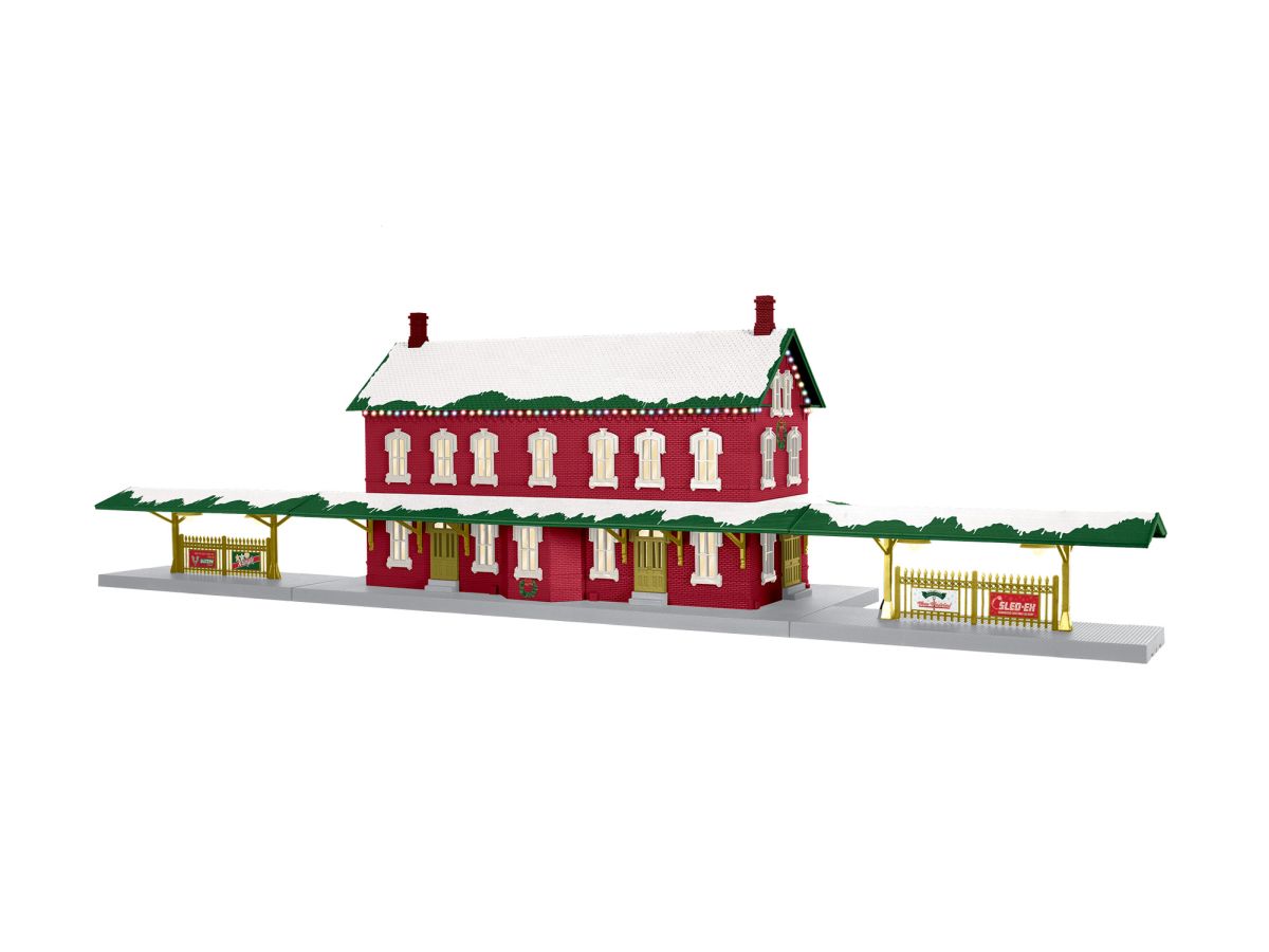 Lionel 2629080 O RTR North Pole Passenger Station With Dual Platforms  NEW - call for discount pricing!