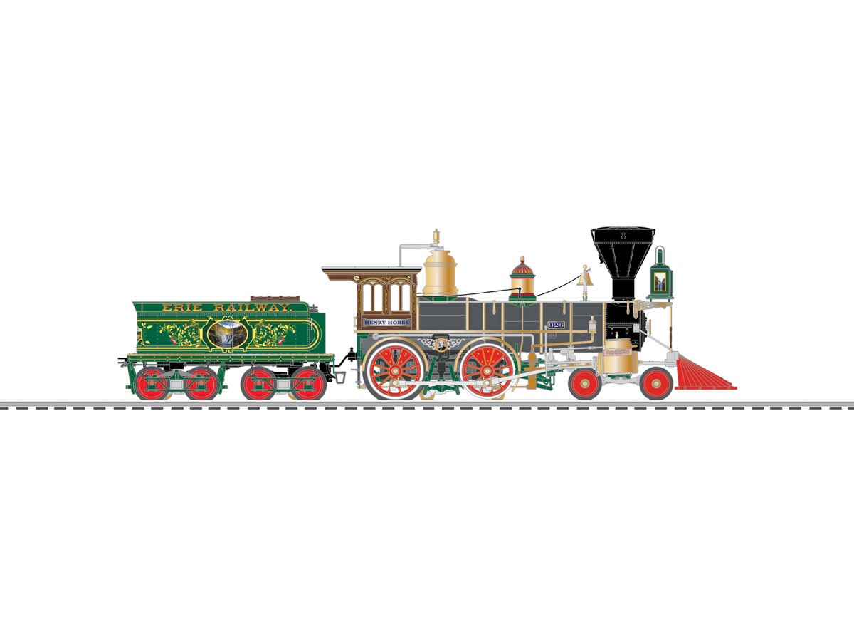 Lionel 2631550 O BTO Erie Brass Hybrid LEGACY 4-4-0 #326 Henry Hobbs Steam  NEW - call for discount pricing!