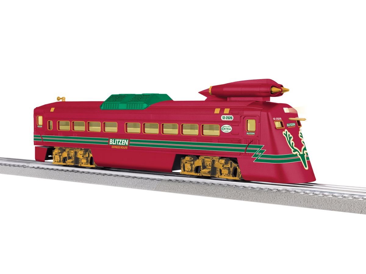 Lionel Train 2635070 O RTR Blitzen Express Route LionChief Plus 2.0 Jet RDC #12-2