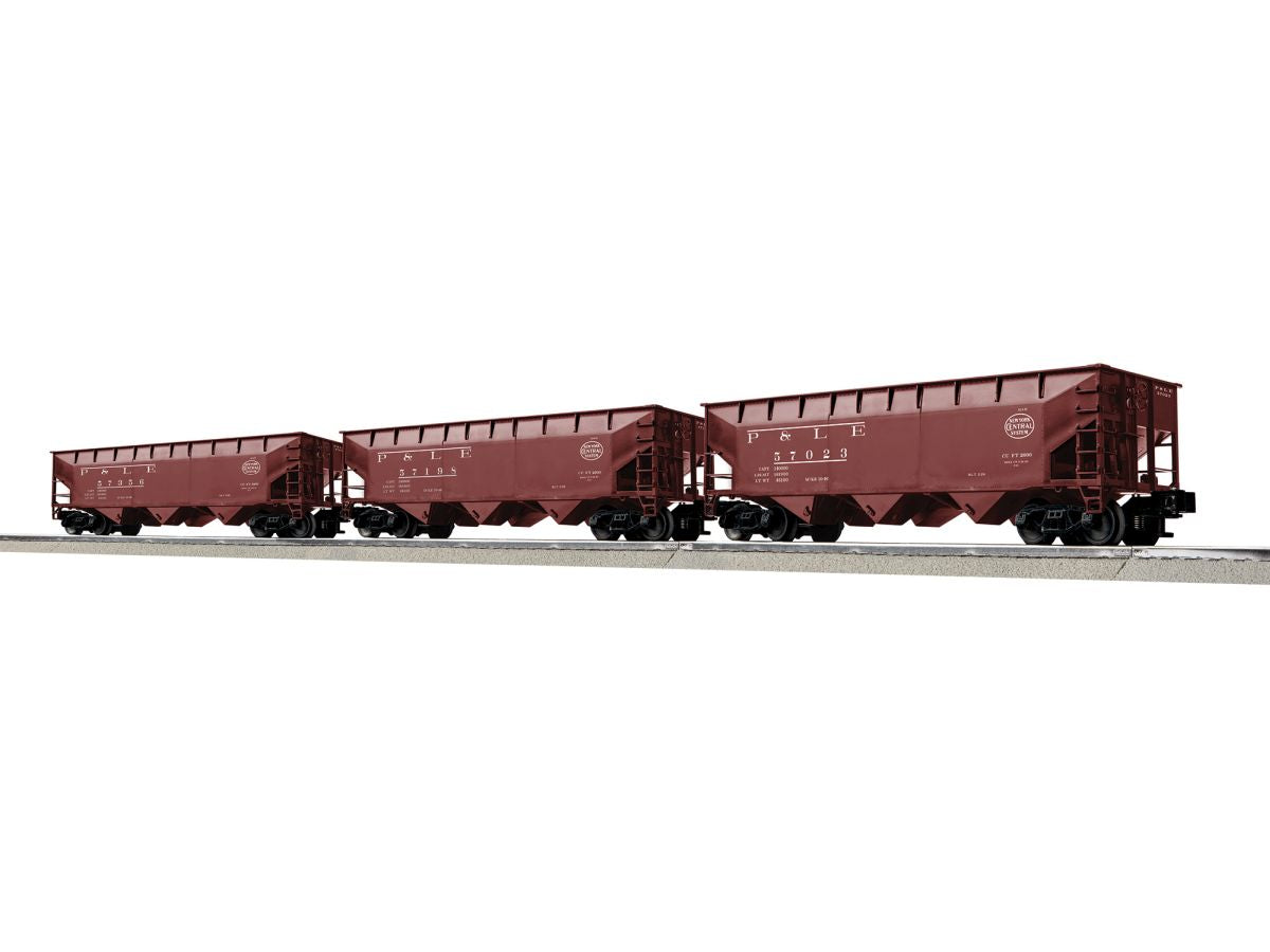 Lionel Train 2642180 O P&LE 3 Bay AAR Hopper 3 Pack A